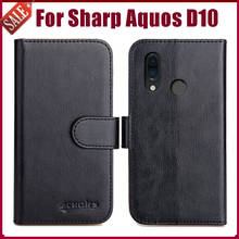 Hot! Sharp Aquos D10 Case 5.99" 6 Colors Flip Soft Leather Phone Wallet Cover Stand Function Case Credit Card Slots 2024 - buy cheap