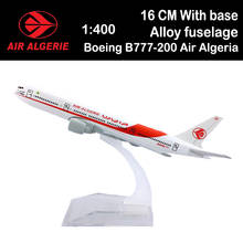 16CM 1:400 Boeing B777-200 Model Air Algeria Airlines Base Alloy Metal Aircraft Plane Airliner Display Adult Boys Kid Collection 2024 - buy cheap