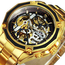 FORSINING Relógio De Ouro Dos Homens de Luxo Relógios Mecânicos Dos Homens de Esqueleto Relógio de Pulso Dropshipping 2021 Produtos Mais Vendidos часы мужские 2024 - compre barato