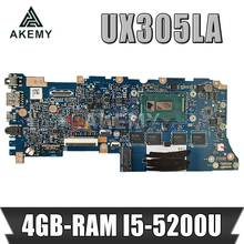 AKemy UX305LA Laptop motherboard for ASUS ZenBook UX305LA UX305L original mainboard 8GB-RAM I5-5200U 2024 - buy cheap