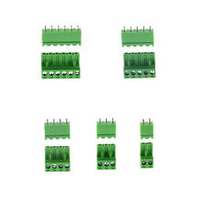 10 conjuntos de terminais de plugue tipo 300v 10a ht5.08 5.08mm, conector de passo pcb, conector de bloco terminal de parafuso, reto 2 3 4 5 6 pinos 2024 - compre barato