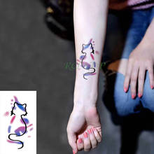 Waterproof Temporary Tattoo sticker cat pussy small fake tatto stickers flash tatoo hand foot tattoos for girl men women kids 2024 - купить недорого