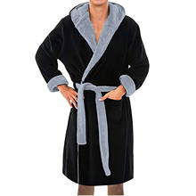 Bathrobe Winter Plush Lengthened Shawl Bathrobe Home Clothes Long Sleeved Robe Coat Peignoir Femme Bademantel #T2G 2024 - buy cheap