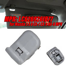 LC6269261B77 1Pc Gray Grey Plastic Sun Visor Mounting Clip Hook Adapter OEM For Mazda 3 5 6 CX-7 CX-9 RX-8 MPV LC62-69-261B77 2024 - buy cheap