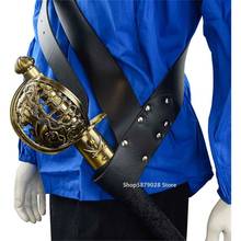 Medieval Sword Belt Waist Sheath Scabbard Frog Holder Adult Men Larp Knight Battle Weapon Costume Rapier Ring Belt Strap Holster 2024 - buy cheap