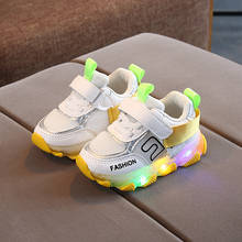 Children's Shoes kids Glowing Sneakers New LED Sneakers With Lights Girls Luminous Casual Baby Toddler Boys Flat Sports Shoes 2024 - buy cheap