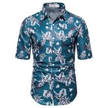 Men Clothing Casual Printed Short Sleeve Shirt Men Street 2020 Hawaii Beach Women Fashion Short Sleeve Shirts Mens 2024 - buy cheap