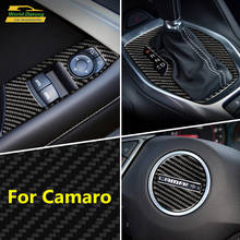 Real Carbon fiber interior modification cover trim for Chevrolet Camaro 2017 2018 2019 2024 - buy cheap