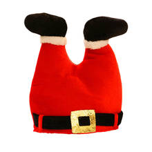 Christmas Funny Novelty Red Pants Decoration Xmas Hat for Adults Christmas Hat Santa Claus Legs Cap Christmas Party U3 2024 - buy cheap
