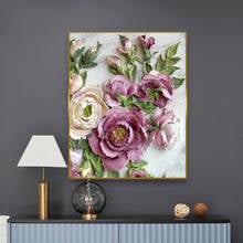 Flower DIY 11CT Cross Stitch Embroidery Kits Needlework Craft Set Printed Canvas Cotton Thread Home Decoration On  Dropshipping 2024 - buy cheap