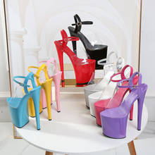 Sandálias femininas, sapatos de verão, modelo em plataforma, salto alto sexy, transparente, à prova d'água, tamanho 34-43 2024 - compre barato