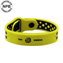 Noproblem Bio Health Benifits Ion Balance Power Therapy Silicone Sports Choker Tourmaline Bracelet P143 2024 - buy cheap