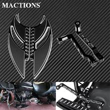 Motorcycle Front Driver Floorboards & Pedal Heel Toe Gear Shifter Shift Lever With Shift Pegs Black For Harley Softail Touring 2024 - buy cheap