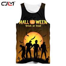 CJLM-Camiseta sin mangas con estampado 3D para hombre, chaleco para Halloween, Luna, Zombie, ropa de calle, el más vendido, 6XL, Verano 2024 - compra barato