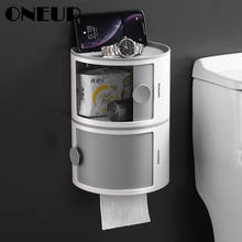 Oneup-suporte de papel higiênico para banheiro, organizador multifuncional, rolo de papel higiênico, caixa de armazenamento de cosméticos, acessórios de banheiro 2024 - compre barato