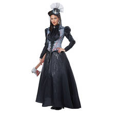 Devil murderess costume Adult Women's Killer Dress Masquerade Party Dress Earl Queen Performance  dress Witch Ghost Dress 2024 - buy cheap