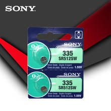 Sony-100% Original, 335 SR512SW, 1,55 V, óxido de plata, batería de botón, hecho en Japón, 2 uds. 2024 - compra barato