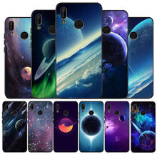 sky Space planet black Silicone soft Phone Case for huawei P40 P30 P20 P10 Pro P9 Lite Psmart 2019 Y6 Y9 cover 2024 - buy cheap