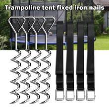 Metal Tent Nail Spiral Nail Outdoor Camping Tent Trampoline Pegs Spiral Ground Pin Hook Tent Accessories Camping Tools c 2024 - buy cheap