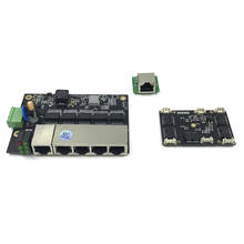 Placa base de PCBA industrial, módulo de interruptor Ethernet de autodetección, OEM, no gestionado, 3/5 puertos, 10/100M 2024 - compra barato