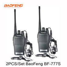 Новинка 1 пара раций BF777s Baofeng BF-777s с наушниками 5 Вт 16CH UHF Interphone BaoFeng 777S Двусторонняя радиосвязь 2 шт./компл. 2024 - купить недорого