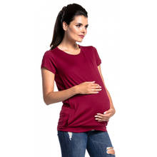 Женская футболка с короткими рукавами для беременных, летняя одежда для грудного вскармливания, 2020 2024 - купить недорого