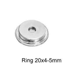 DYI-anillo magnético de neodimio redondo y permanente, imanes potentes de 20x4-5mm, 20x4mm, agujero de 5mm, 20x4-5mm, 5 a 50 unidades 2024 - compra barato