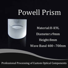 Material K9 Glass Powell Prism with A Diameter of 9mm and A Height of 8mm with A Divergence Angle of 60 Degrees 2024 - buy cheap