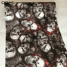 Self Adhesive Skull Sticker Decal Camouflage Sticker Bomb Vinyl Car Wrap Film Autos Motorbike Body Covering Wrapping Foil 2024 - buy cheap
