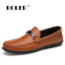 Plus Size Men Loafers Spring Summer Soft Natural Leather Men Shoes Moccasins Breathable Slip On Driving Flats Shoes Men 2024 - buy cheap