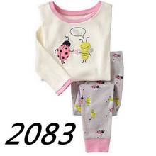 Новая детская пижама для мальчиков на весну и осень, одежда для сна из хлопка с длинным рукавом для девочек, костюм для сна 2024 - купить недорого