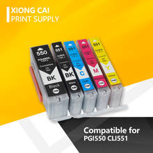 5pcs PGI550 CLI551 PGI 550 Ink Cartridges for Canon PIXMA IP7250 MG5450 MX925 MG5550 MG6450 MG5650 MG6650 IX6850 MX725 PGI550 2024 - buy cheap