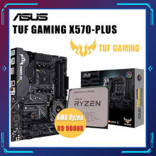 Материнская плата Asus TUF GAMING X570-PLUS для AMD Ryzen 5, 3,7 ГГц 2022 - купить недорого