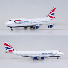 47cm 1/150 Scale Irplane Model Toys B747 British Airways Aircraft Model with Light and Wheel Diecast Resin Alloy Plane 2024 - buy cheap