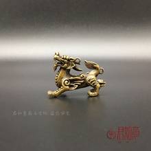 Exquisite god beast ferret make old bronze sculpture small pendant in imitation of antique 2024 - buy cheap