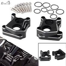 Motorcycle Black Aluminum Engine Lifter Tappet Pushrod Cover For Harley Twin Cam Softail Dyna Glide 1999-2017 Road King Fat Bob 2024 - buy cheap