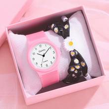 Reloj con correa de silicona para niños y niñas, pulsera de cuarzo con esfera árabe clásica, informal, a la moda 2024 - compra barato