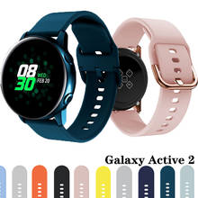 Correa de silicona blanda para reloj Samsung Galaxy 3, pulsera de 41mm/Active 2 42mm Gear S3 para Huawei GT 2/2e 20mm 2024 - compra barato