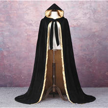 Capa larga de terciopelo con capucha para mujer, abrigo largo de boda, elegante, para novia 2024 - compra barato
