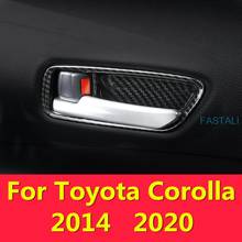 For Toyota Corolla 2019 2020 car inner door handle frame modification inner door bowl handle decoration sequin stickers 2024 - buy cheap