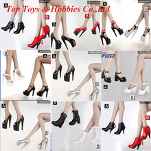 1/6 TCT-003-011 high-heeled boots sandals medium tube women's boots various colors 12-inch women's dolls are available in stock 2024 - buy cheap