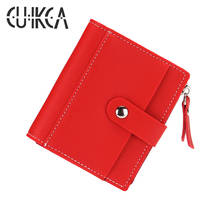 CUIKCA New Ladies Wallet Credit Card & ID Holders PU Leather Hasp Purses  Slim Women Wallet Zipper Coin Purse License Card Case 2024 - buy cheap