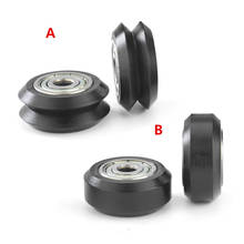 1PCS delrin V groove Dual Bearing solid V-Wheel kit 625zz bearing roller wheel POM for CNC/3D printer 2024 - buy cheap