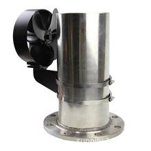 Ventilador silencioso de 4 aspas para uso en el hogar, sistema de ventilación para estufa de leña, con distribución eficiente del calor, color negro 2024 - compra barato