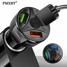Mini 3 Port USB Car Charger Quick Charge 4.0 3.0 For iPhone X Samsung Xiaomi Universal Mobile Phone Charging Car Charger Adapter 2024 - buy cheap