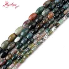 8x12,6x9,4x6mm Smooth Oval Multicolor Indian Agates Beads Natural Stone Beads For DIY Necklace Jewelry Making 15" Free Shipping 2024 - buy cheap
