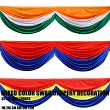 2020 New Mix Color Ice Silk Swag Drape For Wedding Backdrop Curtain Photo Booth Stage Background Event Party Decoration 2024 - buy cheap