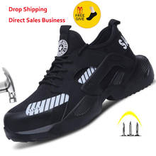 XPUHGM Мужская Рабочая безопасная обувь 2020 модные уличные ботинки со стальным носком с защитой от проколов 2024 - купить недорого