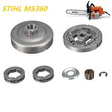 Kit de rolamento de roda dentada, 7 ", 7 dentes, embreagem, conjunto para motor de motosserra stihl 036 ms360, reconstrução, substituição, peças 2024 - compre barato