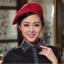 Simple Hotel Waiter Bailey Hat Attendant Work Clothing Cap Men and Women in Common Use Forward Hat Without Apron 2024 - buy cheap